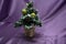 Decorated mini christmas tree 1