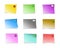 Decorated multicolored sticky notes