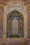 Decorated niche in mosque, shiraz, iran