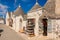 Decorated Trulli. Alberobello. Apulia. Italy