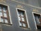 Decorated windows of an ancient building in the old part of Plovdiv in Bulgaria.