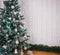 Decorating beautiful Christmas-tree