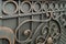 Decorating forged iron gates with different elements