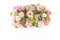 Decoration artificial plastic flower with vintage design basket