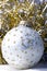 Decoration Christmas New Year silver ornament ball