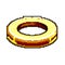 decoration grommet ring game pixel art vector illustration