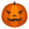 Decoration halloween pumpkin icon, isometric style