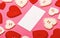 Decoration heart background. Love symbol valentines. Valentines day advertisement. Lovely background. Texture hearts