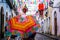 Decoration of Pillory, Sao Joao Festival, Historic Center of Salvador, Bahia