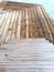 decoration of stairs and natural wooden docks
