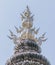 Decoration on Top Church Roof of Wat Rong Khun