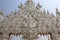 Decoration at Wat Rong Khun or White Temple, a contemporary unconventional Buddhist temple in Chiangrai, Thailand, was designed b