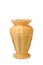 Decoration wicker vase isolate