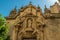 Decorations over the lateral entrance of the church of San Miguel. Jerez de la Frontera, Andalusia, Spain.