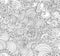 Decorative abstract figured vector seamless texture with lines and doodles