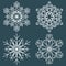 Decorative abstract snowflake.