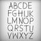 Decorative alphabet vector font.