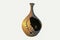 Decorative `amphora with holes` jug on white background