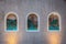 Decorative Arabic style portals showing Arabic architecture and everyday life in Al Fahidi Historical District, Deira.