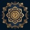 decorative background with elegant luxury designer mandala generative AI