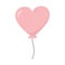 Decorative balloon shaped heart celebration