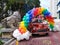 Decorative balloons at a carnival