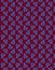 Decorative bicolor botanical pattern with blue falling leaves isolated on a dark red burgundy