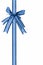 Decorative blue bow ribbon