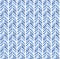 Decorative blue brush strokes chevron seamless pattern in three tones of blue