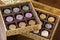 Decorative Box of Artisan Fine Chocolate Candy