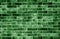 Decorative brick wall in green tone