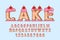 decorative cake Font and Alphabet