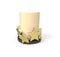 Decorative candle. 3D image