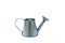 decorative candlestick, aluminum small toy metal watering can isolated on white