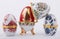 Decorative ceramic Faberge eggs