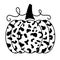 Decorative Cheetah Leopard Pumpkin Illustration