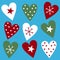 Decorative Christmas hearts