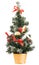 Decorative christmas tree isolated