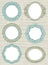 Decorative circle labels,vector