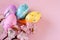 Decorative colored eggs Easter symbol holiday