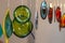 decorative colorful glass pendants