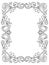 Decorative Coloring floral frame