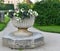 Decorative container for flowers, Lednice Castle Park , historical Lednice -Valtice area