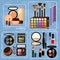 Decorative cosmetics professional make-up