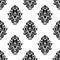 Decorative damask floral seamless pattern