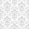 Decorative damask pattern. Vintage ornament, baroque flowers and silver venetian ornate floral ornaments seamless vector