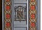 Decorative details on front door of Metropolitan Cathedral of San Sebastian