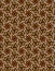 Decorative Ditsy floral pattern with small spring flowers on a dark brown background Limited natural colors