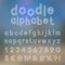 Decorative doodle alphabet