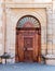 Decorative door with portal at Prague Castle